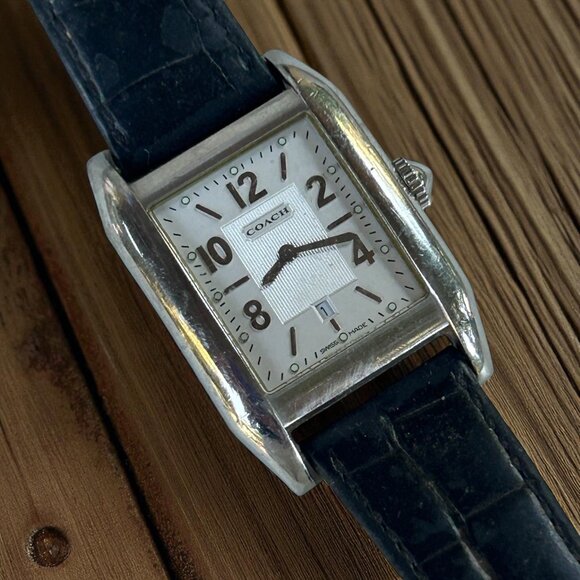 Vintage Coach 0240 Women's Square Tank Wristwatch Swiss Made - Picture 1 of 7